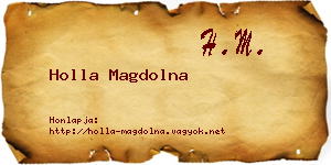 Holla Magdolna névjegykártya