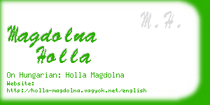 magdolna holla business card